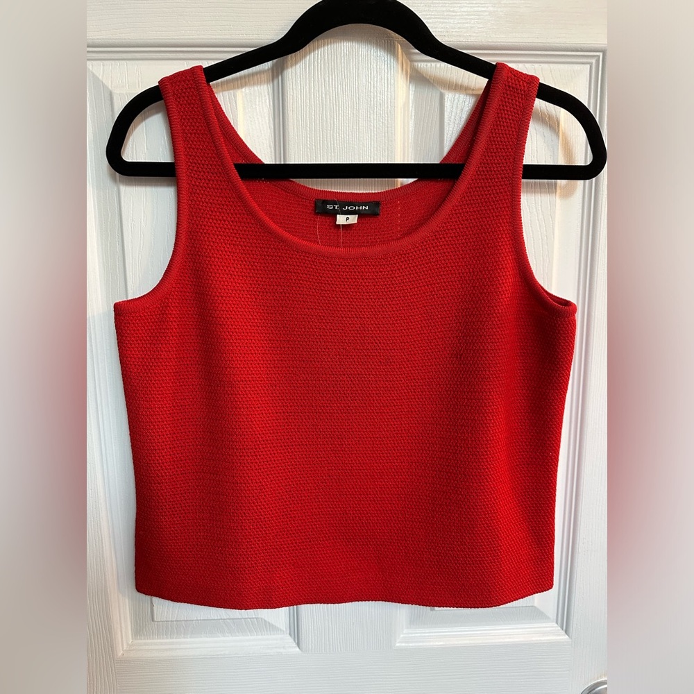 BNWOT St. John shell in red size P